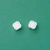 Nuevo Plata de Ley S925 Estilo Chino Retro Nuevo Estilo Chino Cuentas Espaciadoras de Flores Pequeñas Pulsera Wenwan DIY Pulsera de Cristal Accesorios de Plata