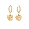 Aretes Irregulares de Corazón Hueco para Mujer, Nuevo Diseño de Nicho Creativo y Elegante con un Toque de Lujo