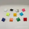 Metal Multicolor Letras Inglesas Macarrón Dopamina Universal Ropa Bolsa Broche Accesorios