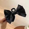 Preto dupla face arco grampo de cabelo acessórios para o cabelo princesa grampo de cabelo feminino cabeça traseira grande tubarão clipe cocar grampo de cabelo