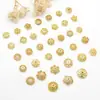 Antiguo Recorte de Oro Cobre Florero Tapa de Flor Accesorios de Joyería DIY Accesorios Cobre Chapado en Oro Cuentas Espaciadoras para Pulsera Espaciador