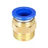 Conector rápido de manguera de aire para componente neumático, acoplador rápido para compresor de aire, bomba de aire, conector recto roscado PC8/10/12-02/03/04