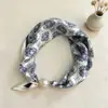 Bufanda de Seda de Moda Estilo Coreano para Primavera y Verano, Bufanda de Seda Magnética para Mujer, Bufanda de Perlas de Alto Nivel para Clavícula, Accesorio de Bufanda