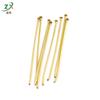 Agulha T de Aço Inoxidável Dourada Agulha Pino de Cabeça Chata Agulha T Agulha de Aço Agulha de Piercing Miçangas Feito à Mão DIY Acessórios de Joalheria