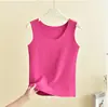 Nova Colete Quente Outono e Inverno Camisola Feminina Veludo Plus Espessado Camada Base Roupa Íntima Cor Sólida Confortável Top