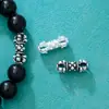Plata 925 Vajra Chudamani Mortero Pulsera de Plata Pura Accesorios DIY Pulsera Cultural Estilo Tíbet Accesorios de Plata Materiales