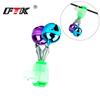 FTK pesca Bell 10 clipes Bell sea Rod jogando Rod alta sensibilidade cor sino alarme vara de pesca lote transfronteiriço