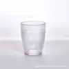 Plástico Acrílico PC Resistente a Quedas Série Listrada Vertical Taça de Vinho Copo de Água Listrado Copo de Suco Copo Margaret Copo de Bebida