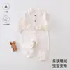 Ropa de bebé para otoño, mameluco suave de terciopelo para bebés, pijama base unisex para bebé, mameluco con apertura lateral tipo mariposa 6