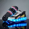 Vsv heelloon zapatos de cuatro ruedas para nuevos estudiantes patines infantiles para adultos zapatos que explotan para niños y niñas desmontables con ruedas