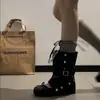 Zapatos bajos de estilo francés retro populares en negro para mujer, nuevo modelo de verano 2026, adecuados para combinar con faldas, botines Mary Jane de suela blanda de doble uso