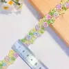 Encaje Bordado Floral Color Macarrón en Stock, Artesanía de Alta Densidad Soluble en Agua, Accesorios para el Cabello Hechos a Mano y Accesorios para Ropa de Muñecas