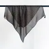 Pañuelo pequeño cuadrado de algodón y lino color marrón estilo Maillard para mujer, estilo nuevo, elegante y versátil, pañuelo decorativo para la cabeza, diadema, pañuelo de cuello, accesorio para la cintura