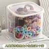 Caja de almacenamiento de lujo para diadema y esponja de maquillaje, organizador transparente a prueba de polvo de gran capacidad para escritorio con tapa, específicamente para brochas de maquillaje y bases cushion.