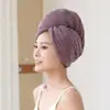 Toalla de Secado Rápido para el Cabello con Diseño de Rejilla de Piña, Toalla de Secado de Cabello de Forro Polar de Coral de Alta Densidad, Toalla de Secado Rápido de Tejido de Punto por Deformación, Gorro de Ducha Absorbente, Nueva Toalla Absorbente Transpirable