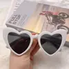 Gafas de Sol de Corazón de Moda Transfronterizas, Gafas para Dama de Honor, Gafas Estilo Influencer, Gafas de Fiesta Europeas y Americanas, Gafas para Actuación