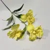 3 Galhos Longos Íris Série de Cores Monet Flores Artificiais Adereços de Fotografia para Casa Vestido Buquê para Mesa de Jantar de Casamento Flores Falsas