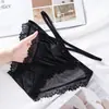 Bragas de mujer de alta gama estilo francés, satinadas brillantes con bordes ondulados, encaje color durazno, tangas sexy y transpirables para mujer