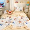 Frijoles de Hielo Frescos de Verano Colcha de Verano Ligera Transpirable Seda de Hielo Dormitorio Colcha de Verano Aire Acondicionado Colcha Delgada Colcha Doble de Verano