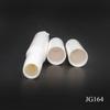 Tubo de plástico blanco para lápiz de cejas con cepillo material de embalaje cosmético redondo giratorio vermicelli tubo vacío suministro