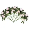Ramo de Camelia Europeo Clásico al por Mayor Romántico Boda Hotel Decoración Jarrón Arreglo Floral Arte Ramo Decoración