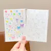 Pegatinas de Colores Huecas con Temática de Dopamina para Niñas, Decoraciones de Estrella de Cinco Puntas y Corazón, Corazones de Melocotón Autoadhesivos de Colores