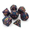 Juego de Dados Poliédricos de Aleación de Zinc al por Mayor Dados de Metal para Juegos de Mesa y Juegos de Rol Accesorios de Juego Creativos Personalizados