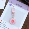Chaveiro Pistil de Gelatina Colorida Estilo Feminino Pingente de Chave Fofo Acessórios para Pendurar na Bolsa Decoração de Bolsa de Fone de Ouvido