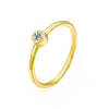 Amazon Aliexpress Moda Anillo Simple Circonita Anillo Liso Joyería de Plata 925 Venta al por Mayor Transfronteriza Estilo Popular para Mujeres y Hombres