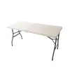 Mesa Plegable de Exterior, Mesa Larga Plegable Portátil para Exteriores, Mesa Plegable Moldeada por Soplado, Mesa al por Mayor Transfronteriza para Puestos del Mercado
