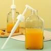 Botella de azúcar de vidrio cuantificador para tienda de té con leche botella de azúcar de presión manual extractor 8cc fructosa cuantitativa plástico