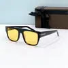 Gafas de Sol Cuadradas de Lujo de Diseñador Uv400 para Estrellas Hombres y Mujeres Protección contra Radiación Ultravioleta Uv400 Protección Uv400 Ft0907