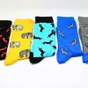 Fornecimento Transfronteiriço Amazon Meias Atacado Meias Personalizadas de Comprimento Médio Meias Masculinas de Algodão Multicor Animal Absorventes de Suor Meias Sociais