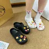 2026 Moda Novo Versátil Acessórios para Sapato Clog Pão de Abacaxi Hambúrguer Fivela Decorativa 3D Acessórios Fivela de Sapato Fofa