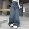 Calça Flare Feminina, Novo Estilo Outono 2026, Calça de Pernas Largas da Moda para Alunas do Ensino Fundamental, Calça Reta para Meninas Mais Velhas, Roupa de Outono