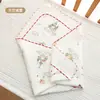 Algodão de Ar Outono e Inverno Bolsa para Sala de Parto de Recém-Nascido Lençol Saco de Enrolar Bebê Macio e Respirável Cobertor de Bebê Desenho Animado