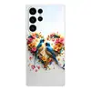 Adequado para capa de celular S25ULTRA TPU macio A54 A17 dois pica-paus S26PLUS coração A90 capa protetora A07