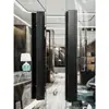 Nuevas Manijas de Puerta de Madera Maciza Estilo Chino en Stock, Manijas de Puerta de Vidrio con Marco, Manijas Negras de Bronce Antiguo para Habitaciones Privadas y Salas de Conferencias