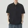 Ropa para Hombre Xintang 2026 Verano Nueva Camisa Polo para Hombre con Cuello de Solapa, Manga Corta, Ligera, Marca de Moda, Camisa Polo de Manga Tres Cuartos