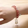 Nuevo Pulsera de Cristal con Borla y Patrón de Nube Estilo Chino, Gradiente, Hecha a Mano con Cuentas para Mujer, Joyería de Estilo Fresco de Nicho, Popular en Zonas Turísticas