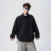 Chaqueta Deportiva de Malla Transpirable para Hombre, de Verano, para Exteriores, con Cuello Alto, Protección Solar para Adolescentes, Abrigo de Moda Holgado