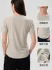 Camiseta de manga corta Lenzing Tencel, fresca y transpirable, de secado rápido, top deportivo de corte holgado, ropa deportiva para yoga, Pilates y fitness con sensación de hielo