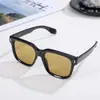 Nuevas Gafas de Sol para Hombre Cuadradas Modernas Negras Gafas de Moda Patilla de PC Retro Gafas de Sol Retro Europeas y Americanas Mujer