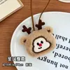 Colgante de peluche navideño caricatura muñeca linda pequeña adorno regalo pequeño etiqueta de nombre colgante navideño