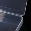 Fábrica PP caixa de plástico retangular transparente caixa de embalagem de equipamentos de pesca pequena caixa de material de papelaria caixa de armazenamento branco com tampa