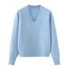 Ropa de Mujer Transfronteriza 2026 Moda Estilo Europeo y Americano Casual Suave al Tacto Suéter de Punto Cardigan Cuello en V Mujer M87088