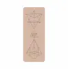 Venta al por mayor del fabricante Esterilla de Yoga de Caucho PU Caucho Natural Antideslizante Línea de Postura Esterilla de Fitness Esterilla de Lujo Esterilla de Yoga Engrosada