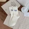 Calcetines de Lunares a Media Pantorrilla, Calcetines de Algodón Rayados de Dachshund para Otoño e Invierno, Estilo Ins, Absorbentes de Sudor, Transpirables, Calcetines Holgados Versátiles