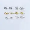 Joias de Prata Yalin Prata de Lei S925 Bandeja Agulha Pingente Liso Porta Colar Vazio Porta Contas Acessórios de Conexão DIY