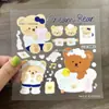 Adesivos Fofos Desenho Animado One Two BuBu de Alto Valor Adesivos à Prova d'Água Criativos para Diário DIY Decoração DIY Capa de Celular Cartão Traseiro